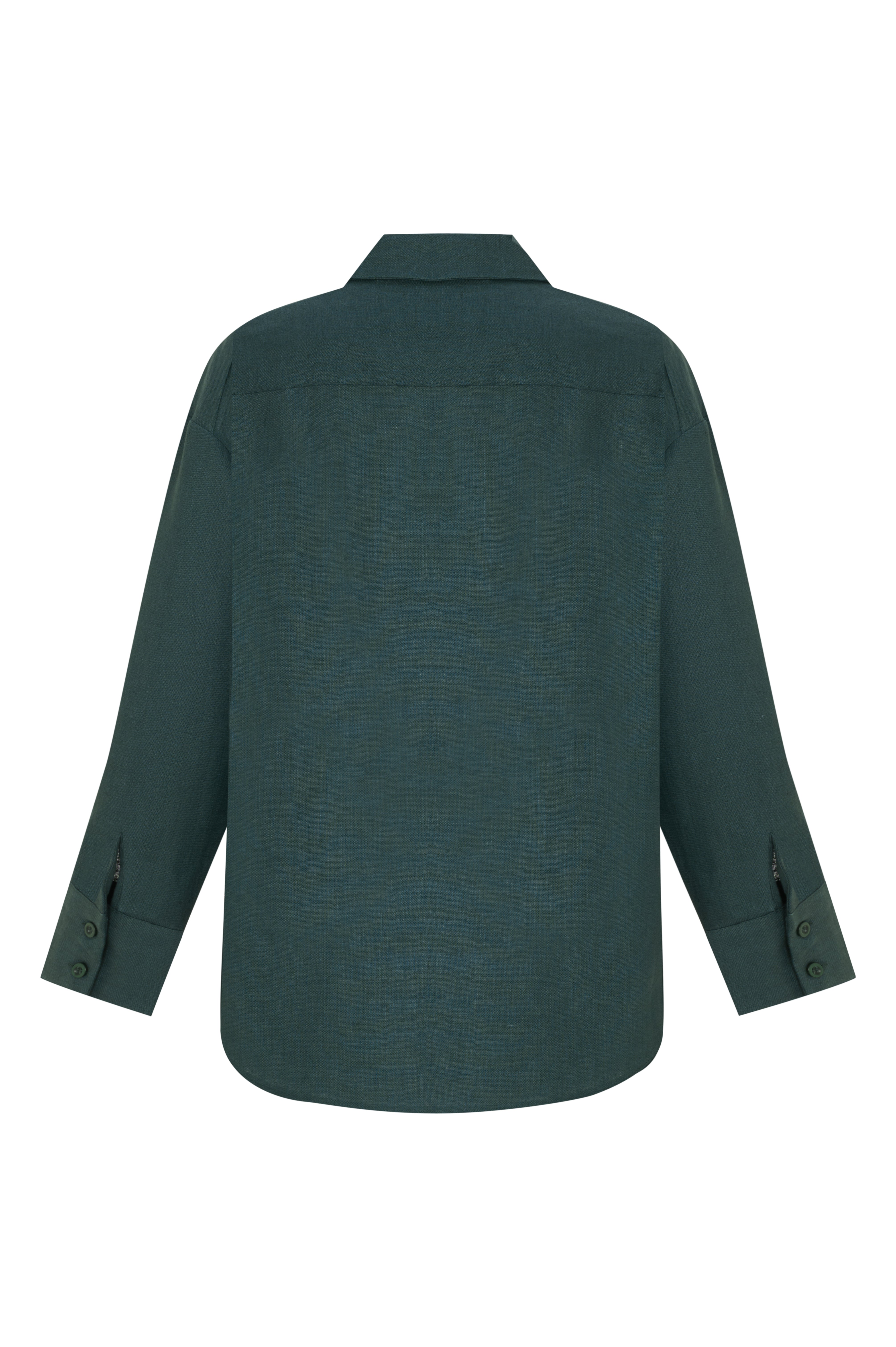 Taş İşlemeli Keten Gömlek