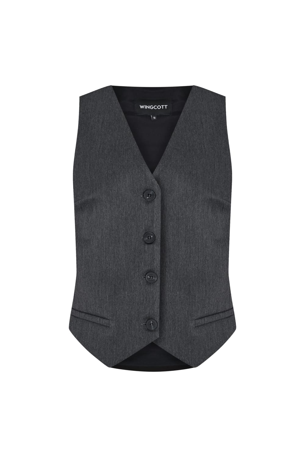 Smoked Button Detailed Vest