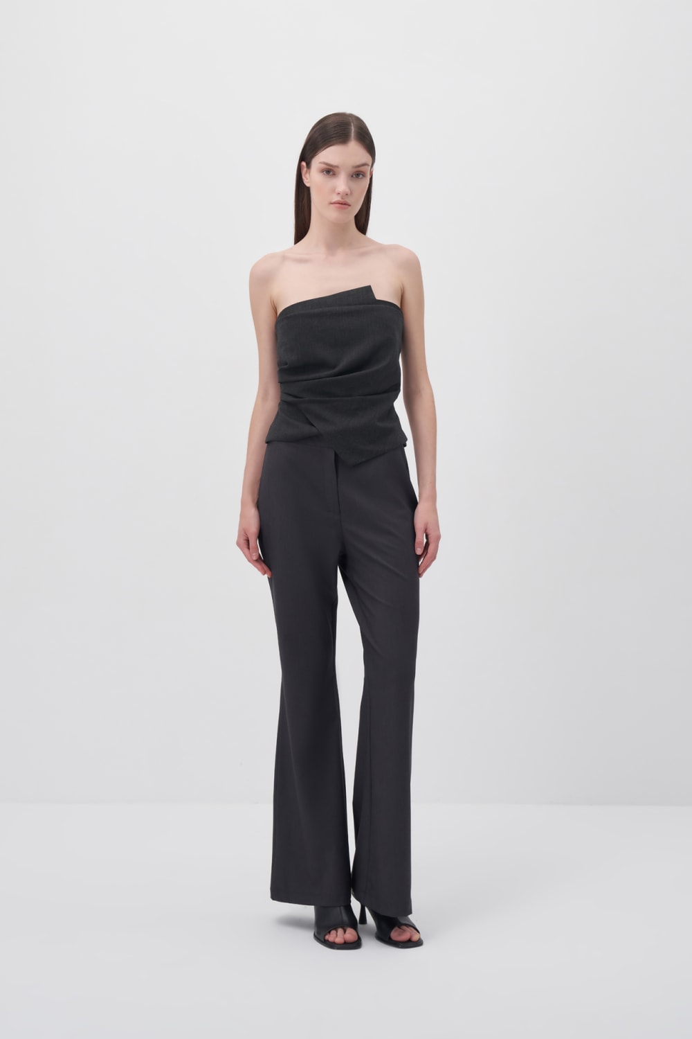 Smoked Flare Cut Trousers